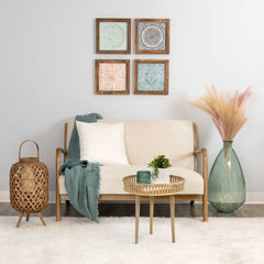 Set of 4 Trendy Framed Tiles