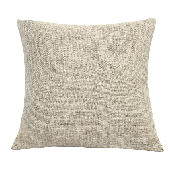Beige Tweed Square Accent Pillow