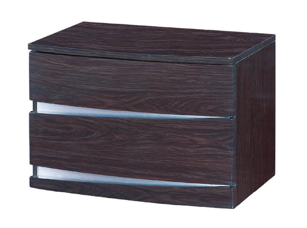 16.5" Exquisite Wenge High Gloss Nightstand