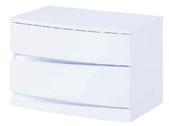 16.5" Exquisite White High Gloss Nightstand