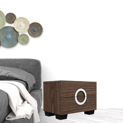 18" Refined Wenge High Gloss Nightstand