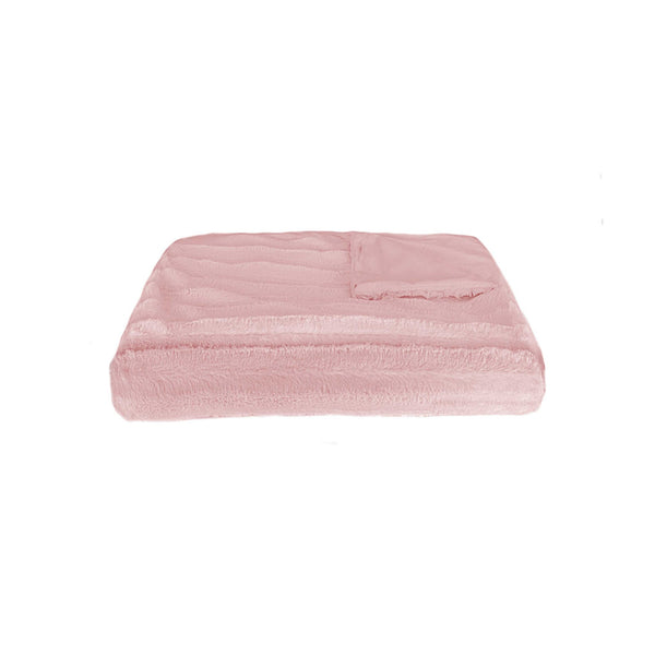 50" x 70" x 2" Rose Faux Fur - Throw