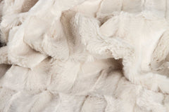 50" x 70" x 2" Tan Faux Fur - Throw