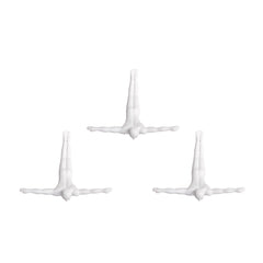 6.5" x 2.5" x 6.5" Wall Diver - White 3-Pack