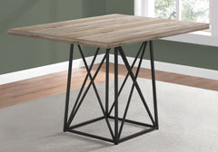 36" x 48" x 31" Dark Taupe  Particle Board  Metal  Dining Table