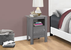 14" x 17.25" x 24.25" Grey Particle Board Storage  Accent Table
