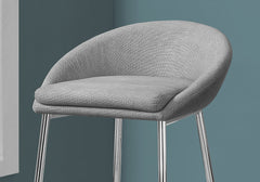 41" x 41" x 71.5" Grey Foam Metal Polyester  Barstool set of 2