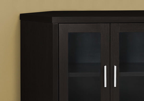 15.5" x 42" x 30" Cappuccino Particle Board TV Stand