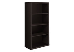 11.75" x 23.75" x 47.5" Cappuccino Particle Board Adjustable Shelves  Bookshelf