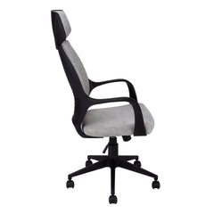 26" x 25" x 96" Grey  Foam  Polypropylene  Microfiber  High Back Office Chair