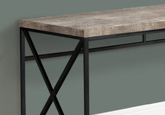 23.75" x 47.25" x 29.75" Taupe Black Particle Board Metal  Computer Desk