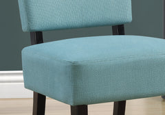 27.5" x 22.75" x 31.5" Teal Foam Accent Chair with Solid Wood Frame
