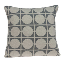 Geometric Design Tan and Grey Printed Pillow Cover