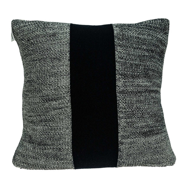 Square Nautical Gray and Black Anchor Pillow Cover