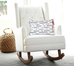 Nautical White and Blue Stripe Pillow Cover