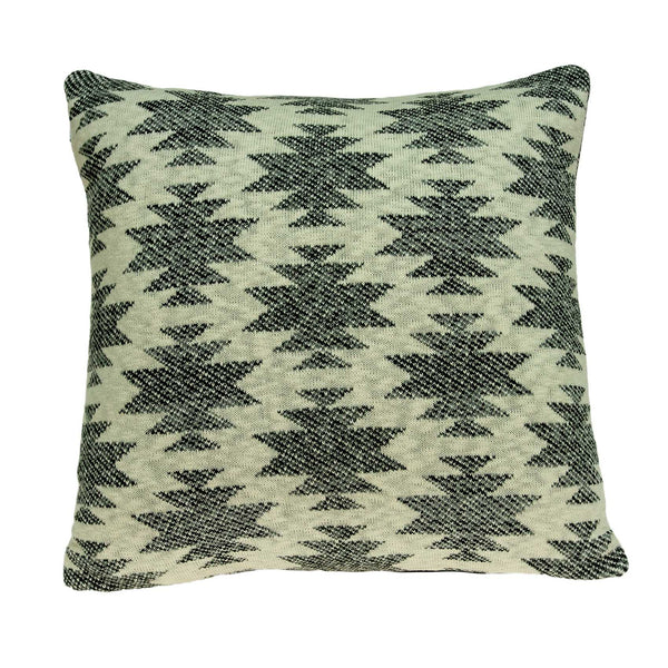 Square Southwest Cool Gray Accent Pillow Cover