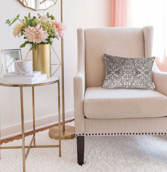 20" x 0.5" x 14" Transitional Champagne Pillow Cover