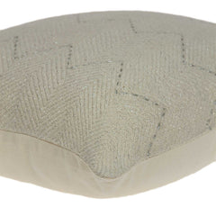 20" x 0.5" x 14" Transitional Beige Cotton Accent Pillow Cover