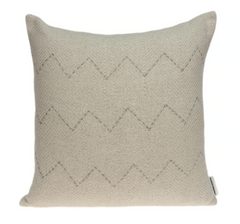 20" x 0.5" x 14" Transitional Beige Cotton Accent Pillow Cover