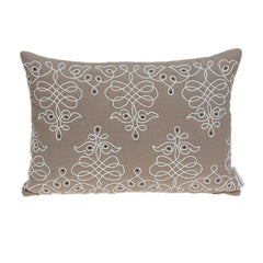 20" x 0.5" x 14" Traditional Beige Pillow Cover
