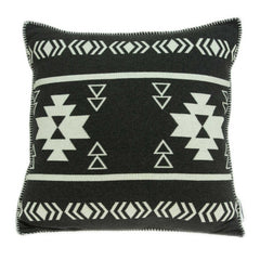 20" x 7" x 20" Southwest Black Pillow Cover With Down Insert