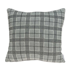 20" x 7" x 20" Elegant Gray Pillow Cover With Down Insert