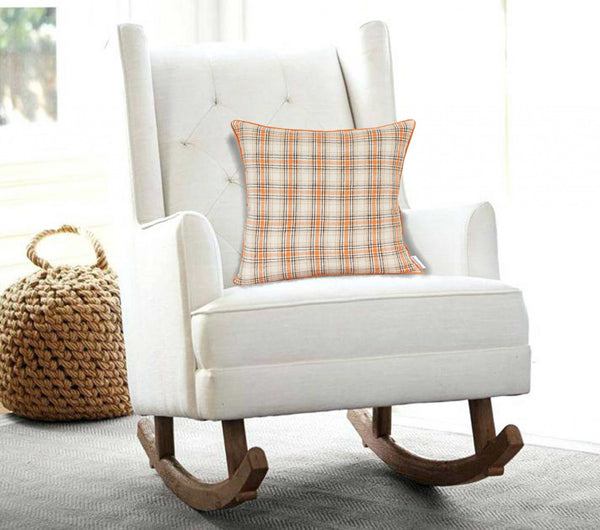 20" x 7" x 20" Multicolor Pillow Cover With Down Insert