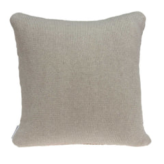 20" x 7" x 20" Clean Transitional Beige Accent Pillow Cover With Down Insert