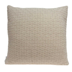 20" x 7" x 20" Elegant Transitional Tan Accent Pillow Cover With Down Insert
