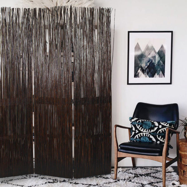 47 x 1.5 x 67 Brown Willow Branch  Screen