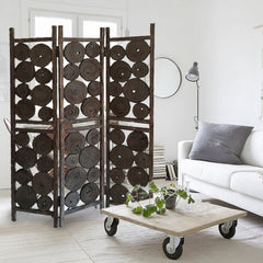 53" x 1" x 71" Weathered Brown, Wood Wrightwood - Screen