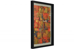 14 x 2 x 32 Multicolor Wood And Glass - Shadow Box