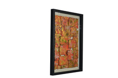 14 x 2 x 32 Multicolor Glass And Paper - Shadow Box