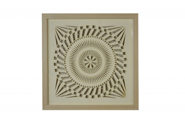 8 x 2 x 20 Natural Brown Paper And Glass - Shadow Box