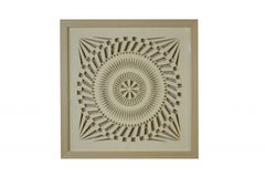 8 x 2 x 20 Natural Brown Paper And Glass - Shadow Box