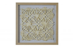 8 x 2 x 20 Natural Brown Wood And Glass - Shadow Box