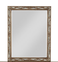 2' X 30' X 38' Antique Gold Wood Vanity Mirror