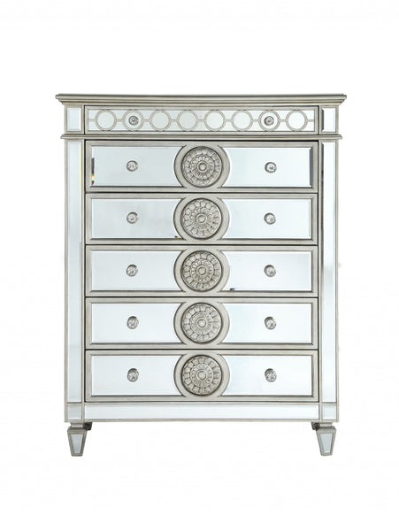 21' X 44' X 56' Mirrored Wood Chest