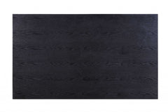 40' X 76' X 30' Black Wood LED Glass Dining Table