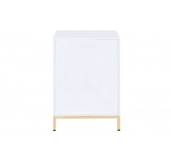16' X 20' X 30' White High Gloss Gold Metal Wood Cabinet