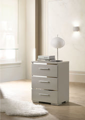 15' X 18' X 25' Silver Wood Veneer (Paper) Nightstand