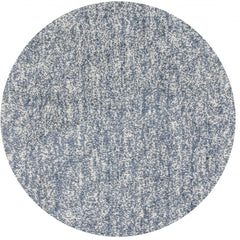 8' Slate Grey Heather Round Indoor Shag Rug