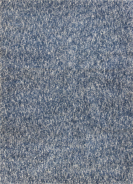 8' x 11'  'Indigo and Ivory Heather Shag Area Rug