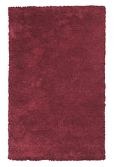 8' x 11'  Solid  Red Shag Area Rug