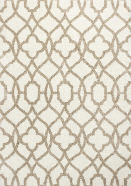 7 x 10 Microfiber Ivory or Beige Area Rug