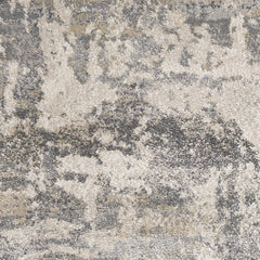 8' x 13' Shade of Gray Abstract Area Rug