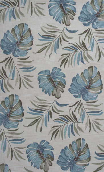 8' x 10' 6 Polyester Ivory  Area Rug