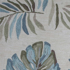 8' x 10' 6 Polyester Ivory  Area Rug