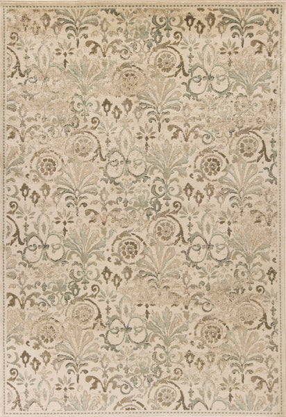 5' x 8' Ivory Vintage Area Rug