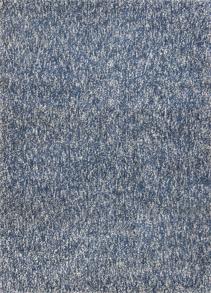 5'x7' Indigo Ivory Heather Indoor Shag Rug